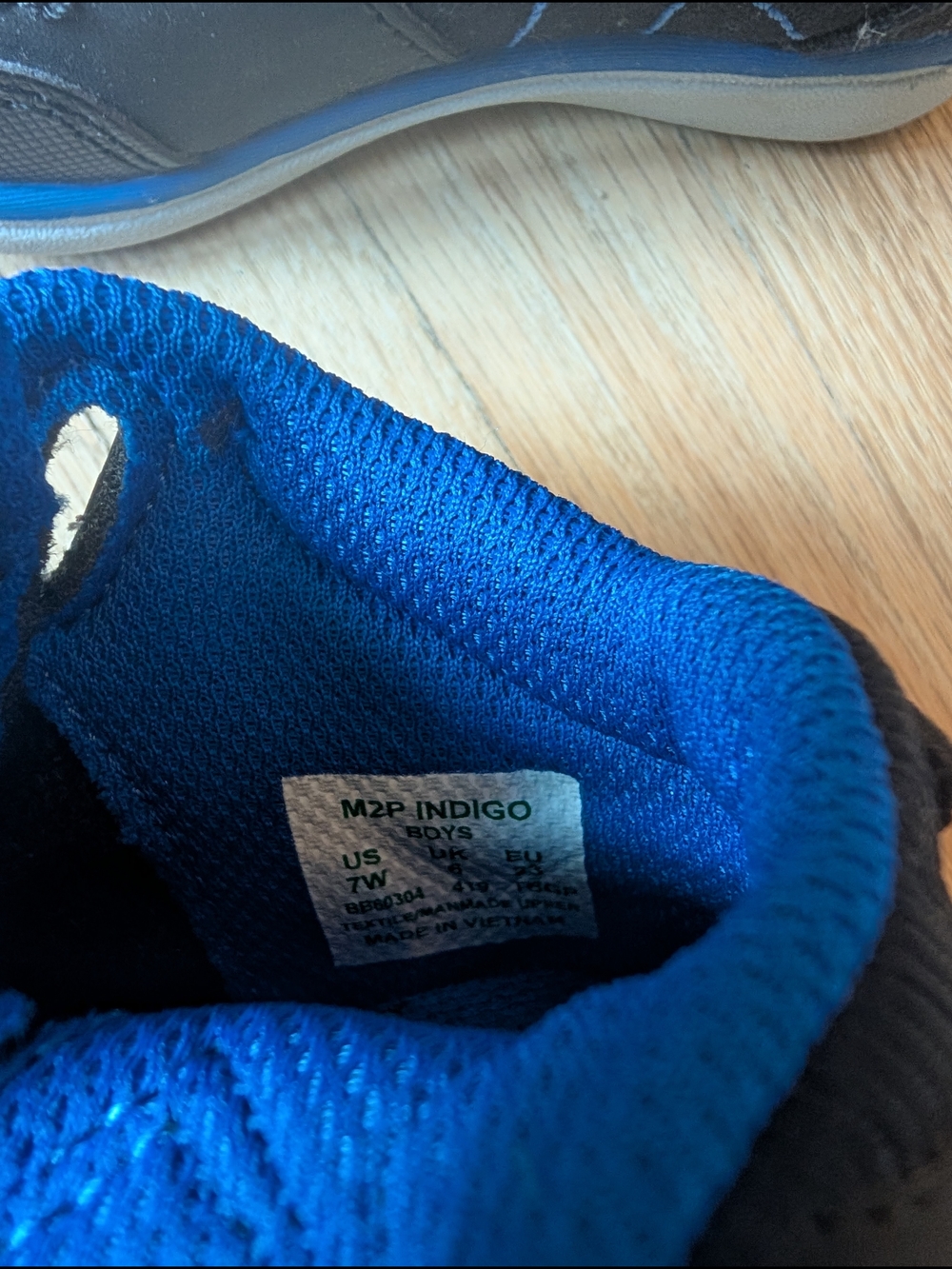 Stride Rite Black and Blue Toddler Hook-and-Loop Sneakers - Picture 3 of 3